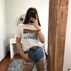Zara embroidered t shirt!